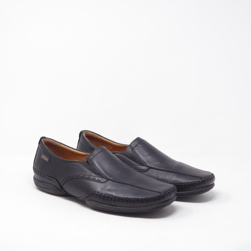 Pikolinos Puerto Rico Mens Slip On Loafers Black Leather Casual Shoes 41 / 8